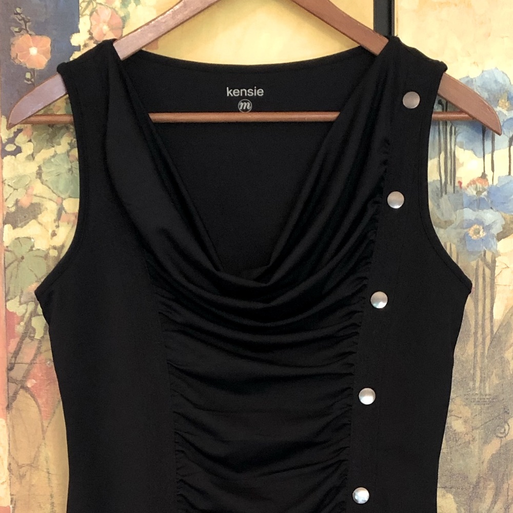 Ruched Cowl Neck dress by Kensie, Size M